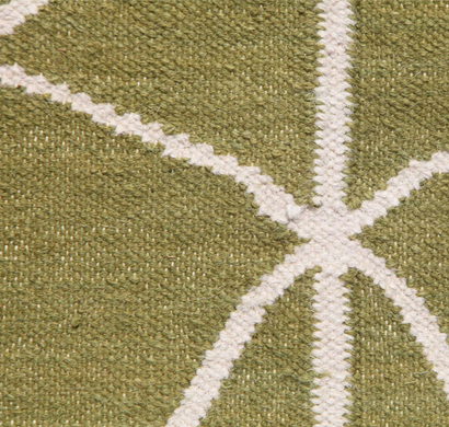asterlane woolen dhurrie carpet dw-111 wasabi
